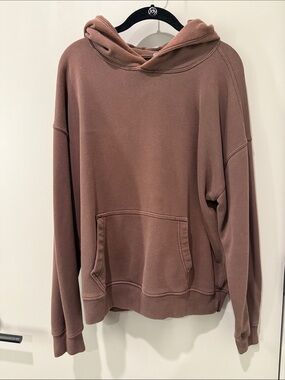 Brown Oversized A&F Hoodie